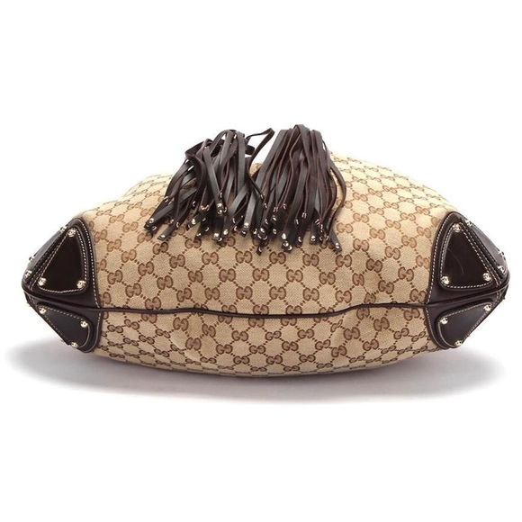 Gucci Signature Hobo Bamboo & Tassle Bag - Picture 2 of 6